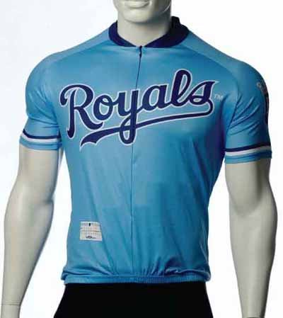 MLB Kansas City Royals Men's Cycling Jersey, Blue, Large