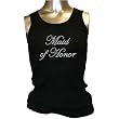 Maid Of Honor Rhinestone Girly Tank Top