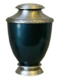 IMAGE OF Star Legacy Brass Urn with Velvet Bag, Sparkling Indigo, Adult/Large