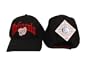 Washington Nationals MLB Black with Red Team Name Adult Adjustable Hat / Cap