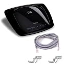 Linksys WRT160N-RM Factory Reconditioned Ultra Rangeplus Wireless Router With Belkin 14-foot Snagless Networking Cable