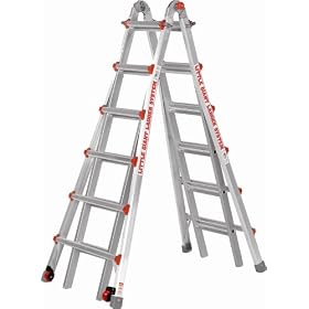 Little Giant 10126LGW 300-Pound Duty Rating Ladder System with Work Platform 26-Foot