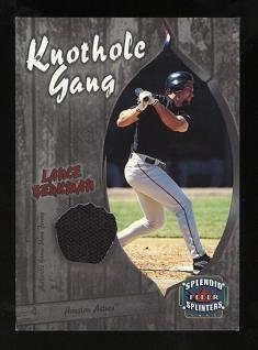 Lance Berkman 2003 Fleer Game Used (Black) Jersey Card #LB-KG Houston Astros