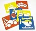 SET OF 6 EMERGENCY VEHICLES STENCILS APPROX SIZE 150MM N57