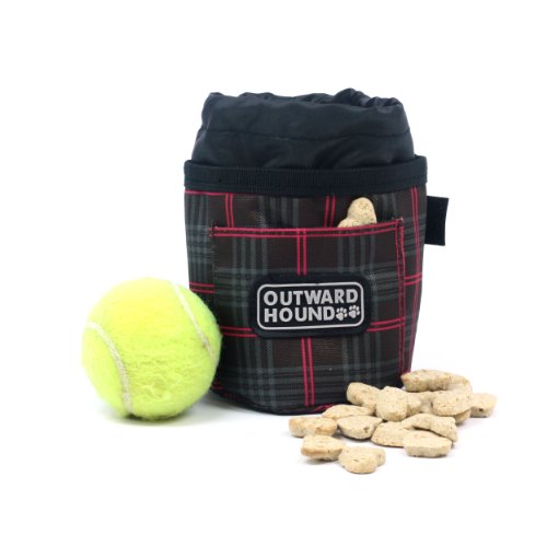 Kyjen Outward Hound Treat ‘N Training Bag Fashion Print, Plaid