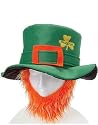 St Patricks Day Costume Leprechaun Hat And Orange Beard