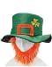 St Patricks Day Costume Leprechaun Hat And Orange Beard