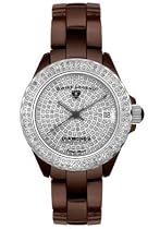 Swiss Legend Women's Karamica Collection Diamond Brown High Tech Ceramic Watch #20052-BRWFS