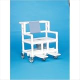 Bariatric Shower Commode with 28 Between Arms Mesh Backrest Color: Suncast Blue Bariatric Shower Commode with 28 Between Arms Mesh Backrest Color: Suncast Blue