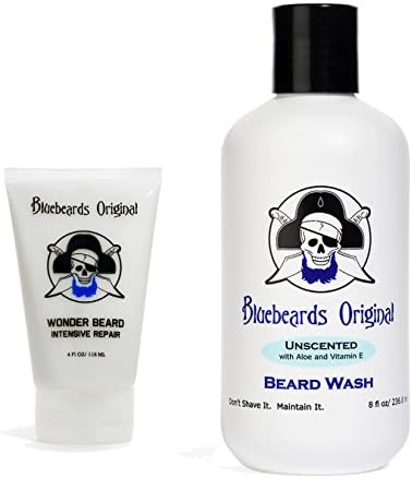 Bluebeards Wonderbeard Intensive Repair and Original Unscented Beard Wash Set