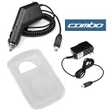 Durable Flexible Clear Silicone Skin Case + Car + Home Travel Charger for Sandisk Sansa Clip 2gb 4gb 1gb Mp3 Player