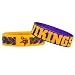 Forever Collectibles NFL Minnesota Vikings Bulky Bandz Bracelet 2-Pack