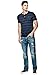 GUESS Men's Fitzroy Short-Sleeve Striped Henley
