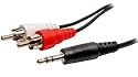 1/8" Stereo (3.5mm) Male Mini to 2-RCA Male Audio Y-Cable iPod Compatible (6 FT.)