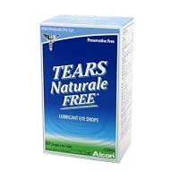 Tears Naturale Free Lubricant Eye Drops, 60-Count Single-Use Vials (Pack of 2)
