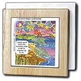 Review 3dRose LLC  / Fish Evolution or De-evolution - 6 Inch Tile Napkin Holder