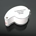 ECOMGEAR(TM)40x25mm LED Light Jewelers Eye ILLUMINATED Loupe Magnifier Magnifying Glass LED