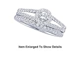 WOW! 14k. Solid Gold 2/3ctw. Genuine Diamond Bridal Ring Set ** Top Quality **