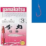 がまかつ(Gamakatsu) 3H チカ仕掛 赤袖(7本鈎) 2号-0.4 13927
