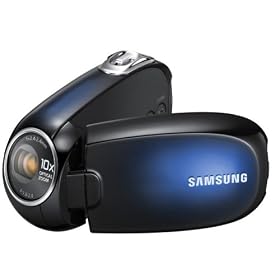 Samsung SMX-C20 - Camcorder - 800 Kpix - optical zoom: 10 x - supported memory: SD, SDHC, MMCplus - flash card - blue