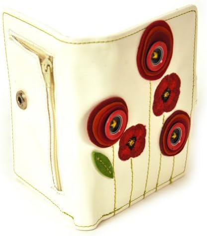 Poppy Medium Wallet - White