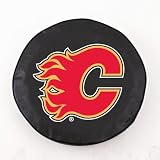 NHL Calgary Flames Tire Cover Color: Black, Size: F