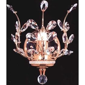 LAMPS BEAUTIFUL Florale Crystal One Light Wall Sconce by James R. Moder--Excellent... by Unknown