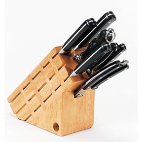 8 Piece Drop Forge Style Cutlery in Wood Block by Winning Gifts