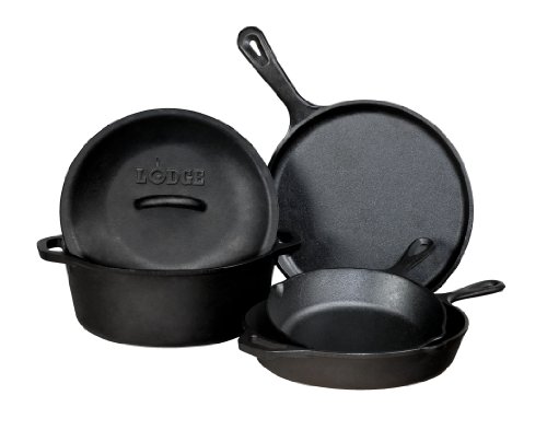 Lodge L5HS3 Lodge Logic Cast Iron 5-Piece Cookware Set product image
