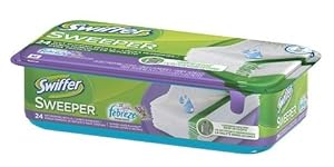 Swiffer Sweeper Wet Mopping Cloths Mop & Broom Floor Cleaner Refills, Febreze Lavender Vanilla & Comfort, 72 Count