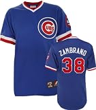 Carlos Zambrano Blue Majestic Cooperstown Replica Chicago Cubs Jersey