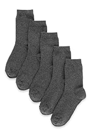 5 Pairs of Freshfeet™ Cotton Rich School Socks