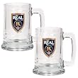 Real Salt Lake Soccer 2pc 15oz Glass Tankard Set - Primary Team Logo MAJOR-LEAGUE-SOCCER Soccer