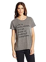 LTB Jeans Camiseta Manga Corta Ehegem (Gris Jaspeado)