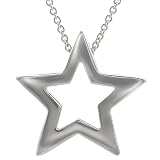 Sterling Silver Polished Open Star