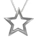 Sterling Silver Polished Open Star