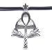 18 Black Ankh Necklace Sterling Silver Jewelry