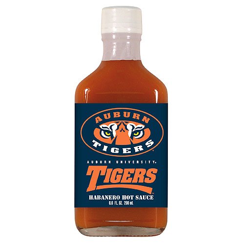 Auburn Tigers NCAA Hot Sauce - 6.6oz flask by Hot Sauce Harry