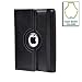 Black Swivel Magnetic Smart Leather Stand Case Cover For Apple iPad2 2nd Gen WIFI 3G & iPad3 3rd Gen