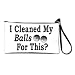 Artsmith, Inc. Clutch Bag Purse (2-Sided) Golf Humor I Cleaned My Balls For This