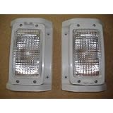 Buy (2) 55W White Surface Mount RV Cargo Trailer Work Ramp Halogen Lights