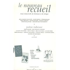 Le nouveau recueil, N� 81, d�cembre 2006 : Po�sie italienne