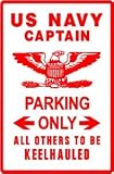 US NAVY CAPTAIN PARKING military rank sign