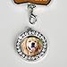 Golden Retriever Ornament - I love Goldens Christmas Ornament - Place for a Picture of Your Favorite Golden Retriever - Hanging Paw Print Designs with Red Ribbon