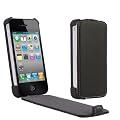 Custodia Iphone 4 Vera Pelle Nera