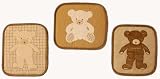 Teddy Bear Wall Hanging - Set of 3