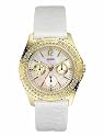 GUESS MULTI-FUNCTION LEATHER BAND LADIES WATCH - I11528L2