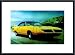 Yellow Bird (1970 Plymouth Superbird), Framed Art Print by Harbort