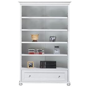 Hampton Bay 31w Five shelf Bookcase, FIVE SHELF, WHITE by Home Decorators Collection