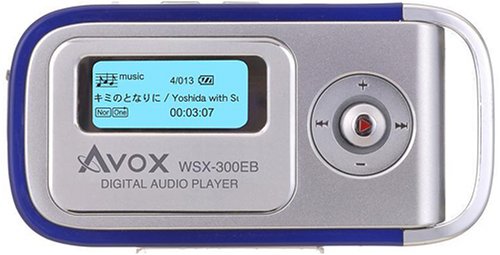 AVOX �������[�I�[�f�B�I�v���[���[ WSX-300EB 256MB �u���[